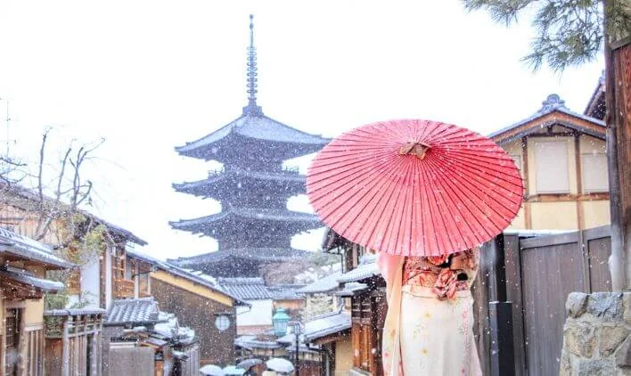 冬の京都リゾートバイトのイメージ