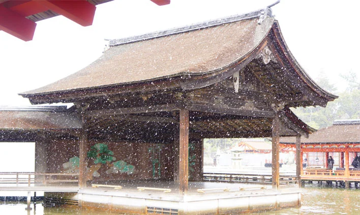 冬の宮島リゾートバイトのイメージ