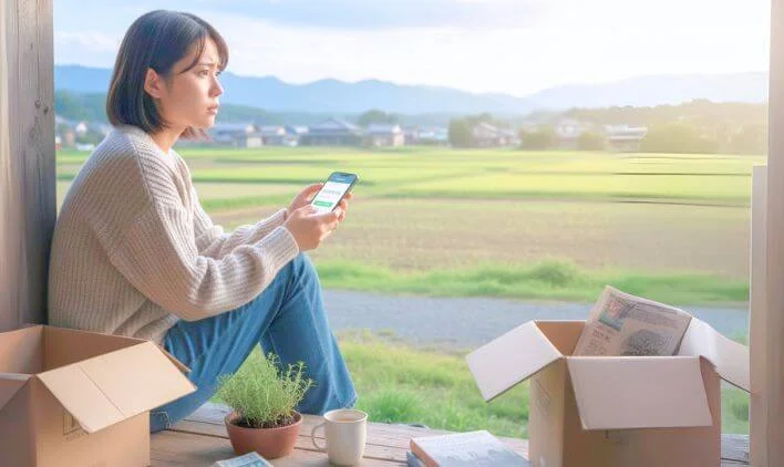  田舎暮らしに憧れる人が抱える仕事の不安のイメージ