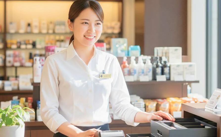 【寮費無料×個室】接客経験を活かせる✨人気職種売店のお仕事！食費無料で2食食べられます！コンビニまで徒歩圏内